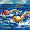 swimmer's painting
