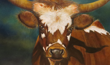 Adult Painting Class: Acrylic Painting. Cow