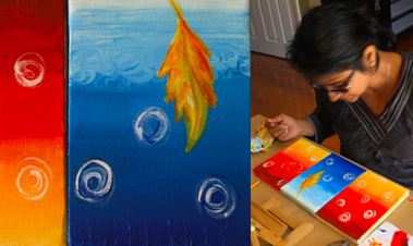 Adult Painting Class: Playful decorative painting.