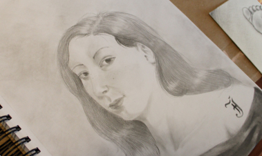 Teens Art Classes: Portrait Drawing From Life.